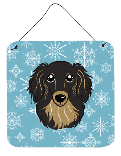 Snowflake Design with Dog Art Wall or Door Hanging Prints