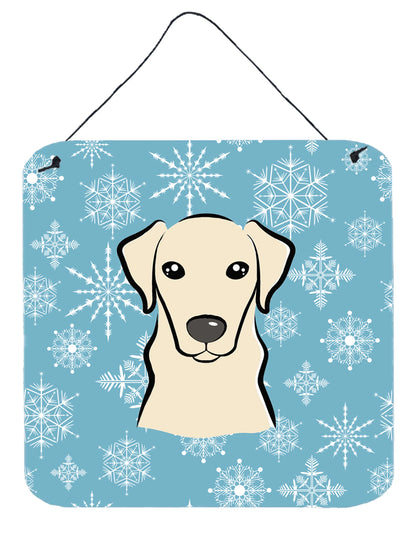 Snowflake Design with Dog Art Wall or Door Hanging Prints