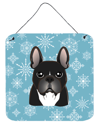 Snowflake Design with Dog Art Wall or Door Hanging Prints