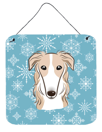 Snowflake Design with Dog Art Wall or Door Hanging Prints