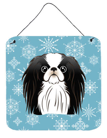 Snowflake Design with Dog Art Wall or Door Hanging Prints