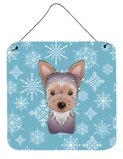 Snowflake Design with Dog Art Wall or Door Hanging Prints