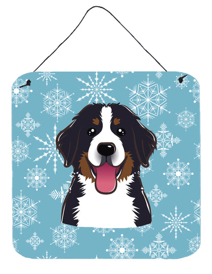 Snowflake Design with Dog Art Wall or Door Hanging Prints