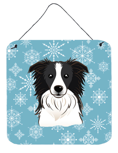 Snowflake Design with Dog Art Wall or Door Hanging Prints