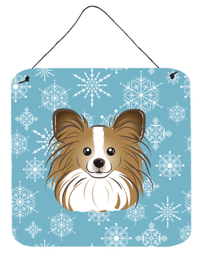 Snowflake Design with Dog Art Wall or Door Hanging Prints