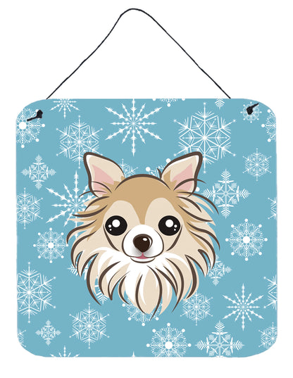 Snowflake Design with Dog Art Wall or Door Hanging Prints