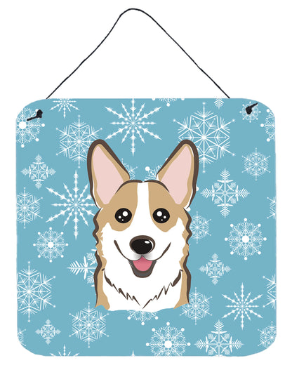 Snowflake Design with Dog Art Wall or Door Hanging Prints