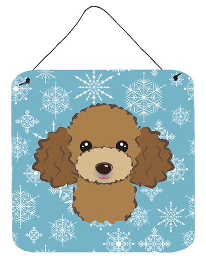 Snowflake Design with Dog Art Wall or Door Hanging Prints