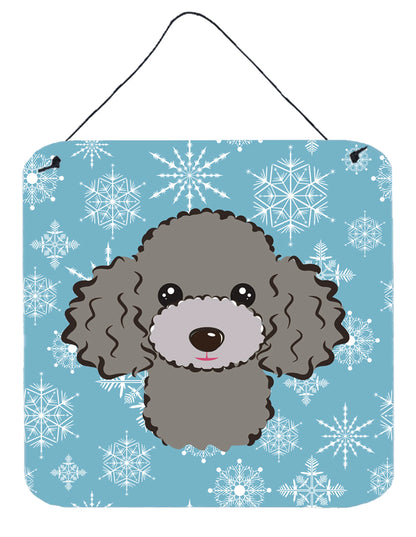 Snowflake Design with Dog Art Wall or Door Hanging Prints