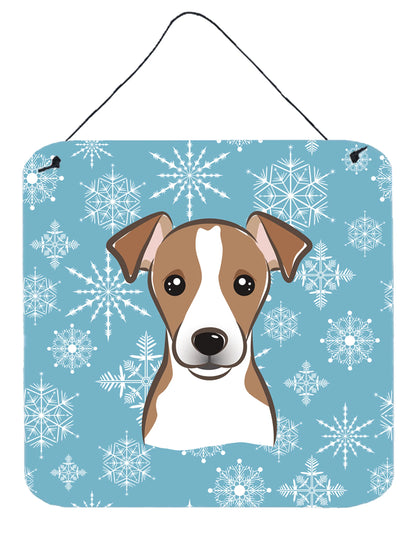 Snowflake Design with Dog Art Wall or Door Hanging Prints