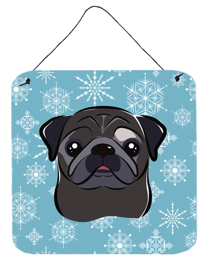 Snowflake Design with Dog Art Wall or Door Hanging Prints