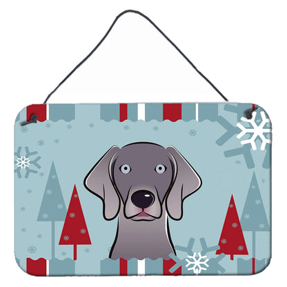 Winter Holiday Design with Dog Art Wall or Door Hanging Prints