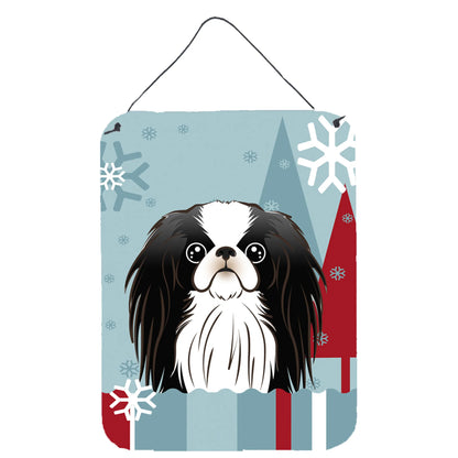 Winter Holiday Design with Dog Art Wall or Door Hanging Prints