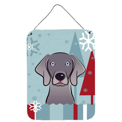 Winter Holiday Design with Dog Art Wall or Door Hanging Prints