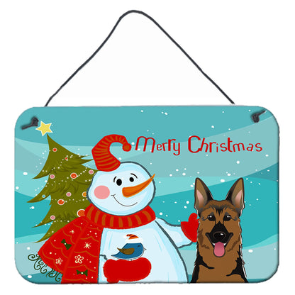 Snowman with Dog Art Wall or Door Hanging Prints