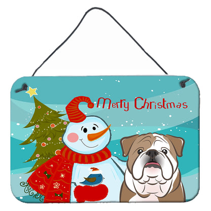 Snowman with Dog Art Wall or Door Hanging Prints