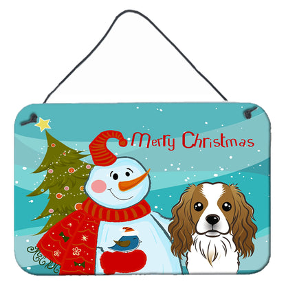 Snowman with Dog Art Wall or Door Hanging Prints