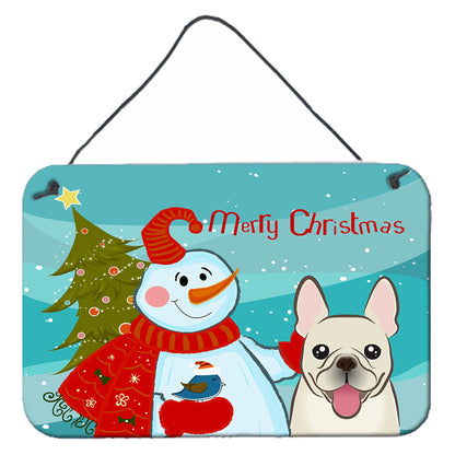 Snowman with Dog Art Wall or Door Hanging Prints