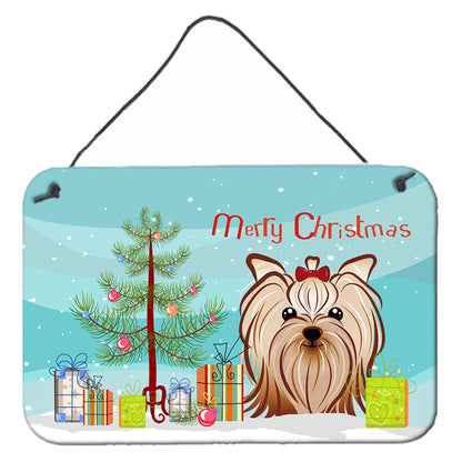 Christmas Tree and Dog Art Wall or Door Hanging Prints