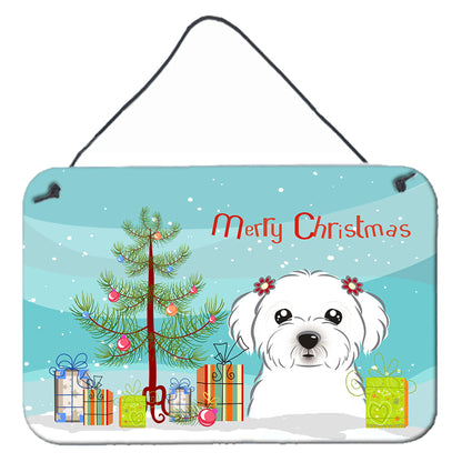 Christmas Tree and Dog Art Wall or Door Hanging Prints