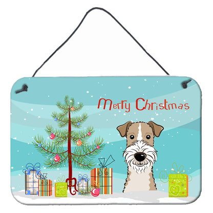 Christmas Tree and Dog Art Wall or Door Hanging Prints