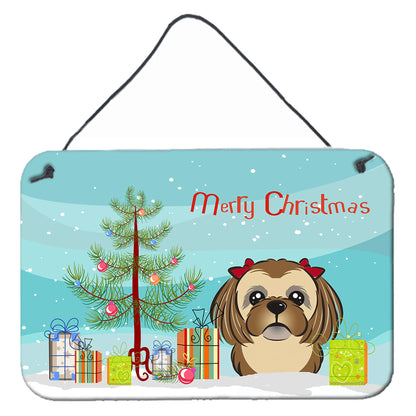 Christmas Tree and Dog Art Wall or Door Hanging Prints