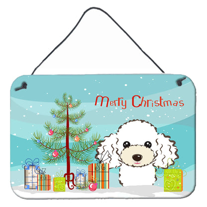 Christmas Tree and Dog Art Wall or Door Hanging Prints