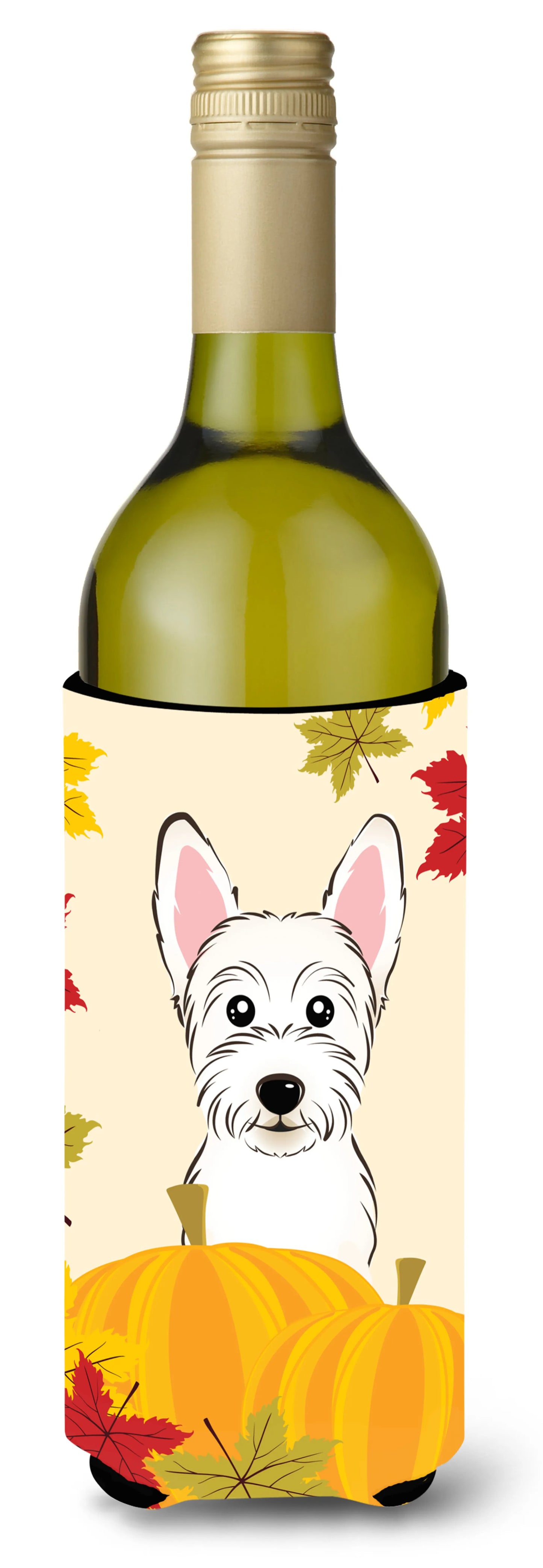 Thanksgiving Dog Design Wine Bottle Hugger