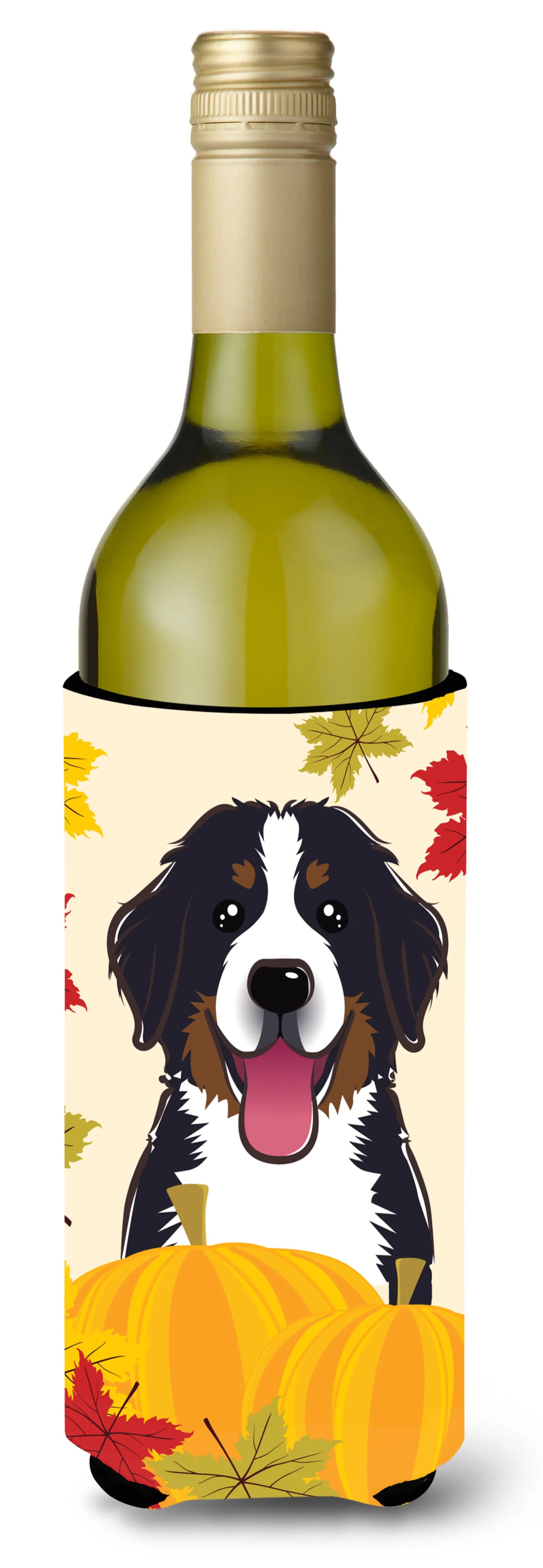 Thanksgiving Dog Design Wine Bottle Hugger