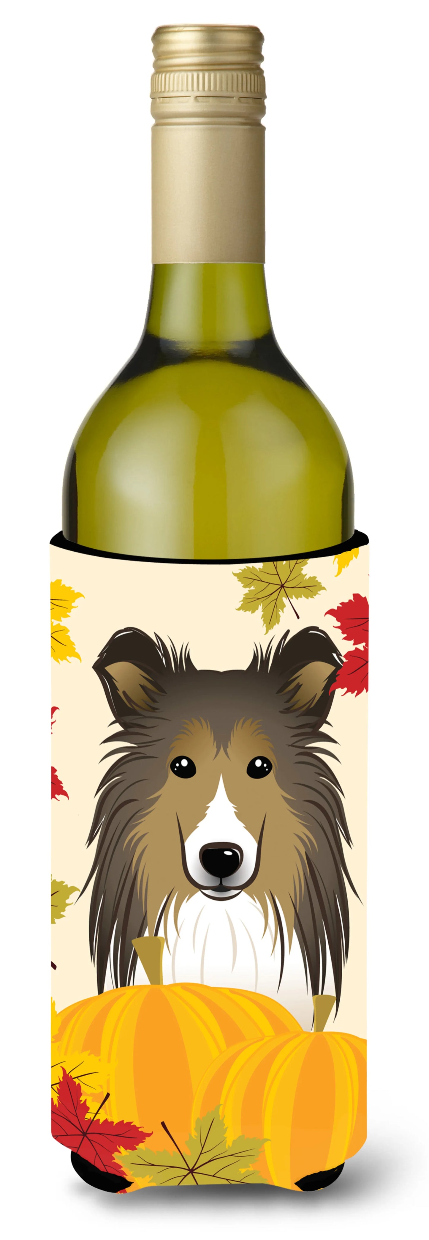 Thanksgiving Dog Design Wine Bottle Hugger