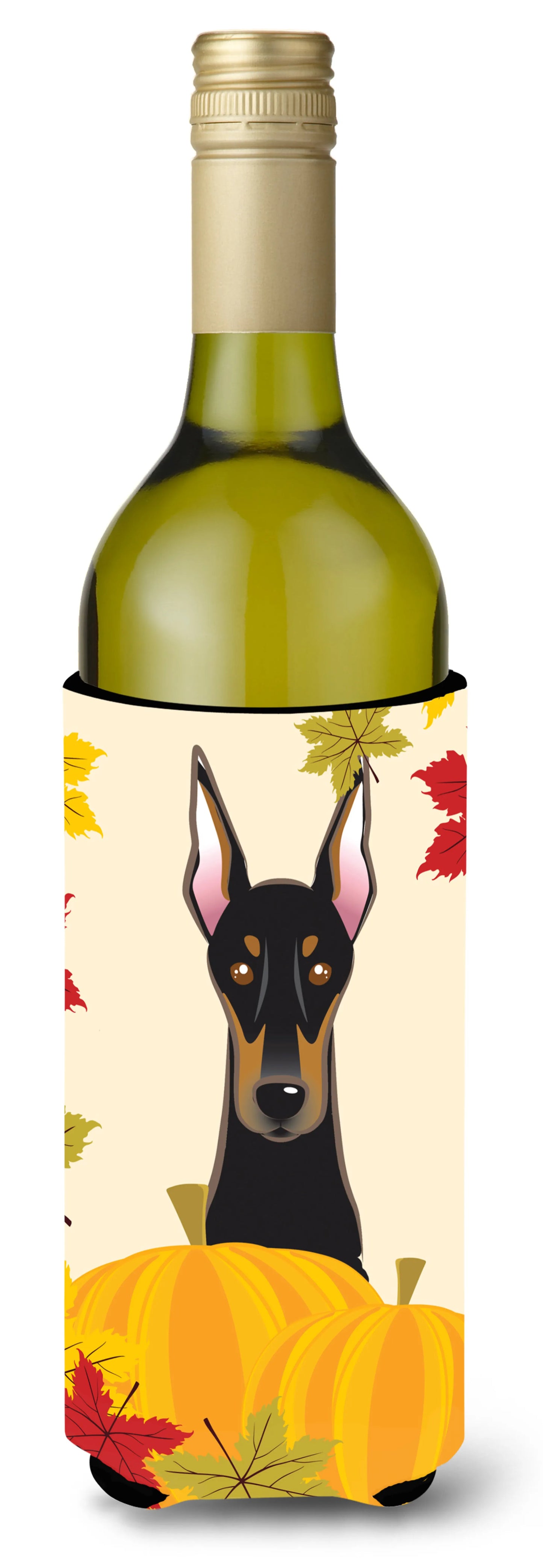 Thanksgiving Dog Design Wine Bottle Hugger