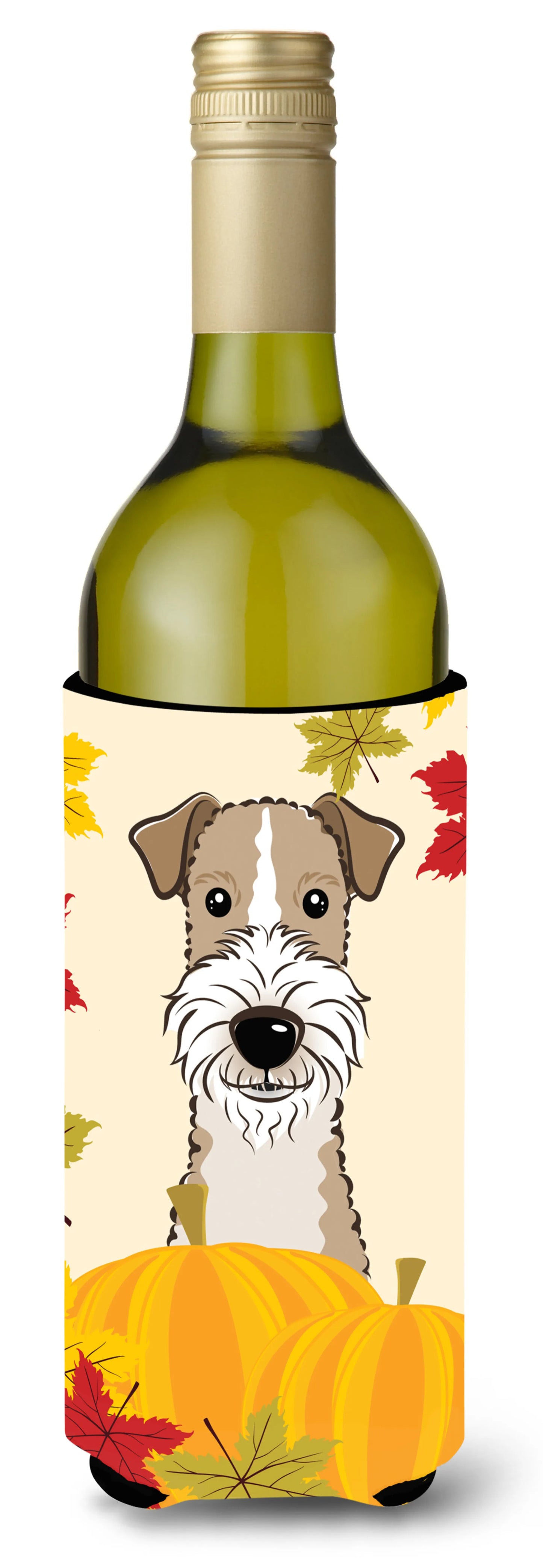 Thanksgiving Dog Design Wine Bottle Hugger