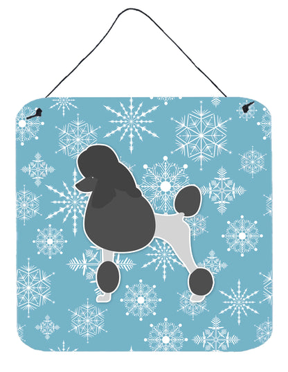 Winter Snowflake Design with Dog Art Wall or Door Hanging Prints