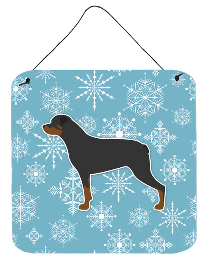 Winter Snowflake Design with Dog Art Wall or Door Hanging Prints