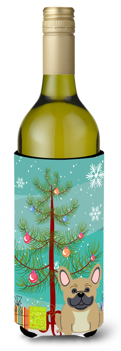 Merry Christmas Tree with Dog Wine Bottle Hugger