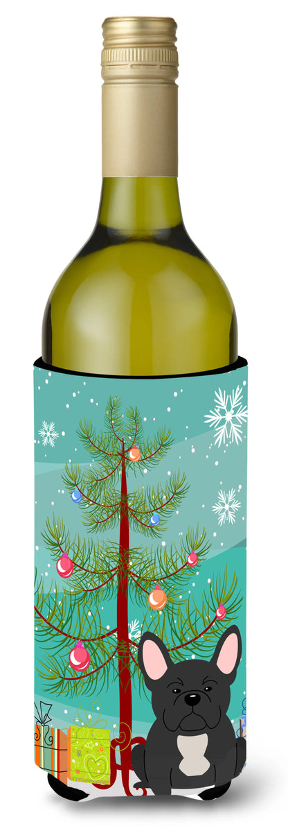 Merry Christmas Tree with Dog Wine Bottle Hugger