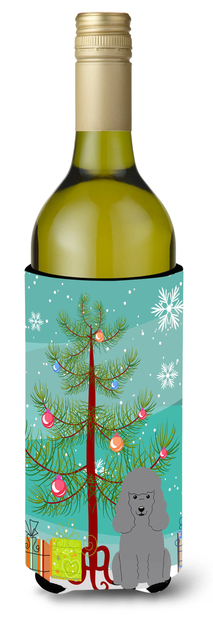 Merry Christmas Tree with Dog Wine Bottle Hugger