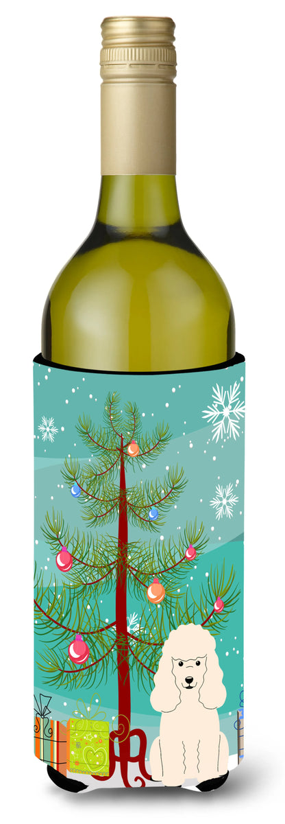 Merry Christmas Tree with Dog Wine Bottle Hugger