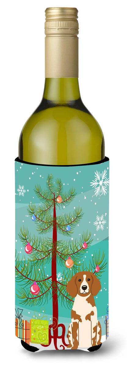 Merry Christmas Tree with Dog Wine Bottle Hugger