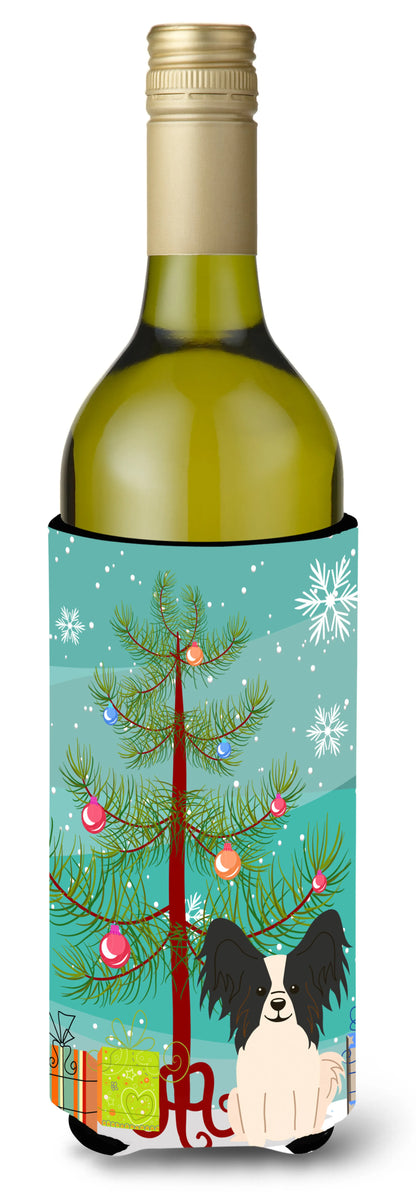 Merry Christmas Tree with Dog Wine Bottle Hugger