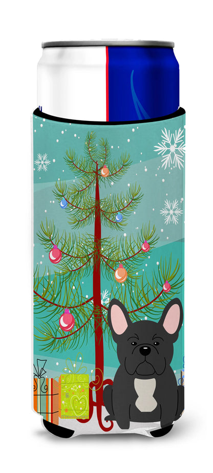 Merry Christmas Tree Dog Ultra Hugger for slim cans