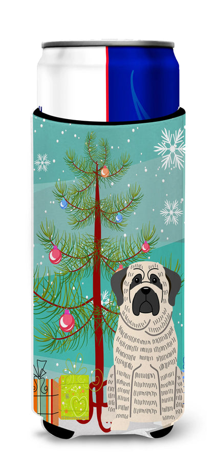 Merry Christmas Tree Dog Ultra Hugger for slim cans