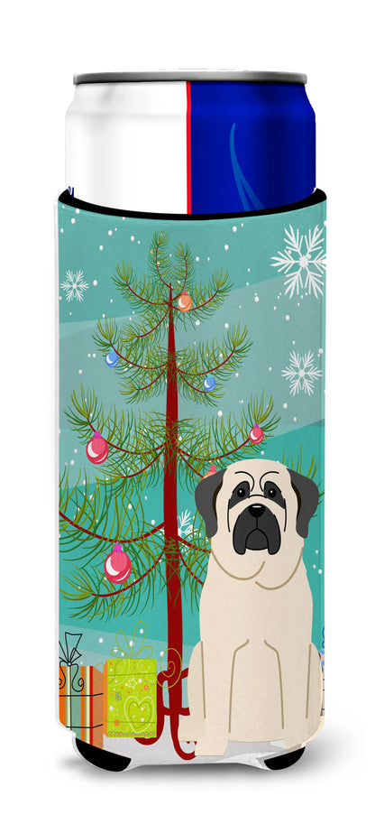 Merry Christmas Tree Dog Ultra Hugger for slim cans