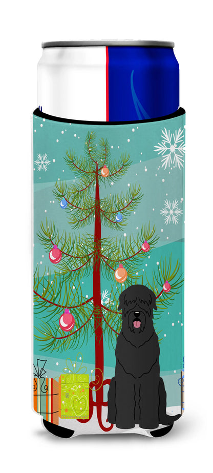 Merry Christmas Tree Dog Ultra Hugger for slim cans