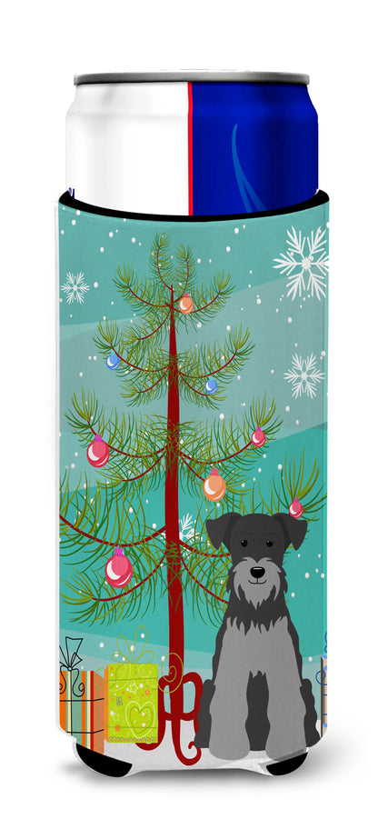 Merry Christmas Tree Dog Ultra Hugger for slim cans