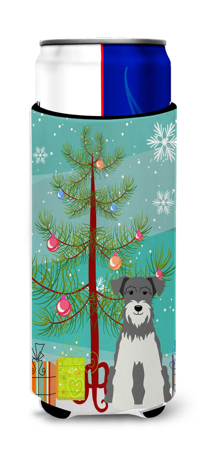 Merry Christmas Tree Dog Ultra Hugger for slim cans