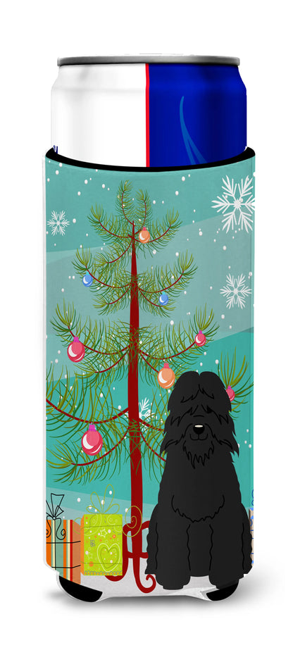 Merry Christmas Tree Dog Ultra Hugger for slim cans