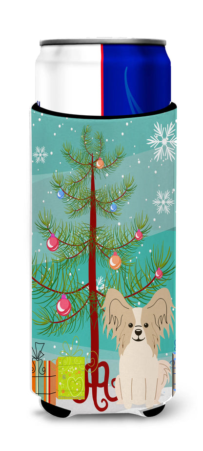 Merry Christmas Tree Dog Ultra Hugger for slim cans