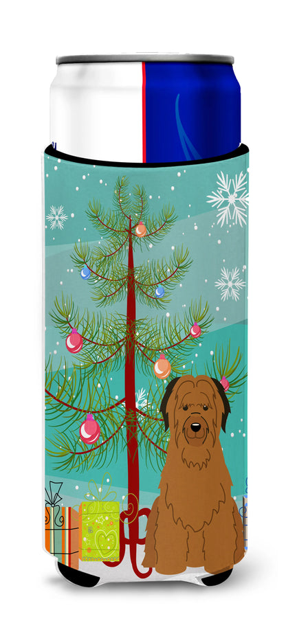 Merry Christmas Tree Dog Ultra Hugger for slim cans