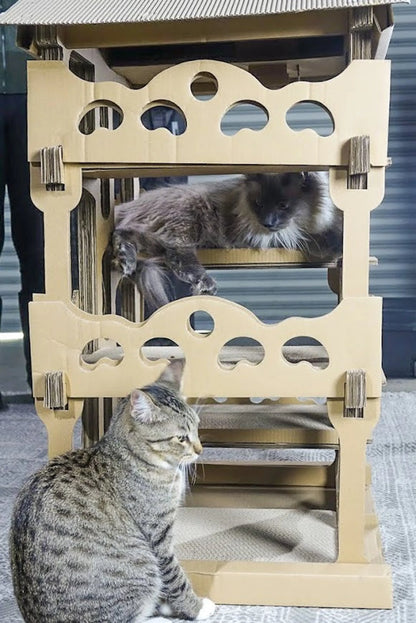 Feline Chateau Cat House